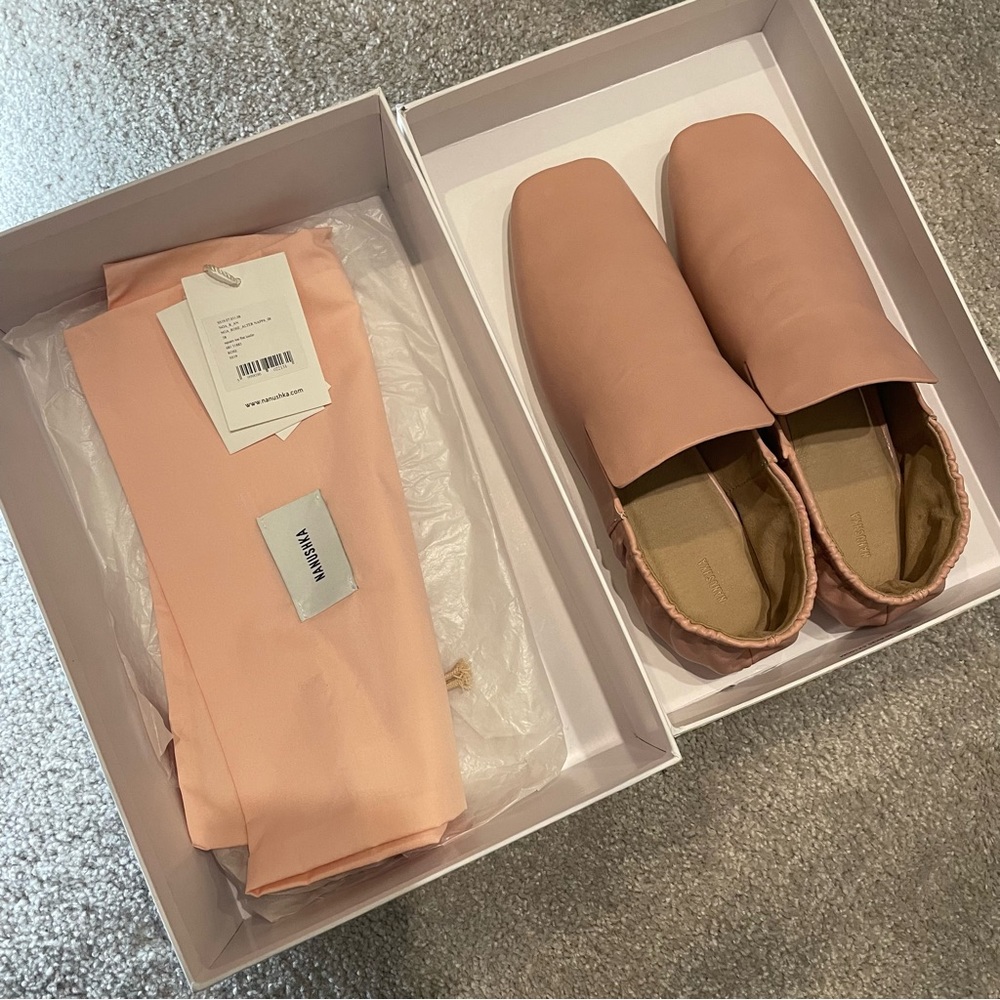 Nanushka blush pink loafer, size38 - Picture 3 of 5